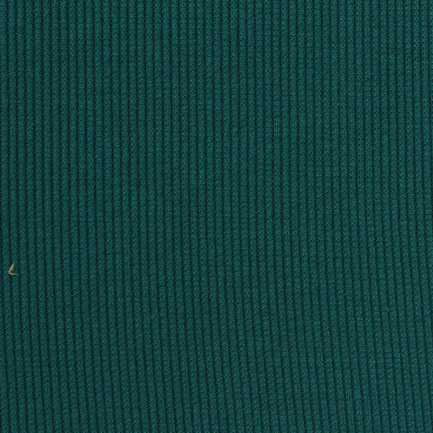 Polyester Stretch Rib Knit Fabric, 293 gsm — Green