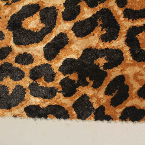 Black Leopard Knit, Polyester, 230 gsm, 150 cm, ref EF-206698