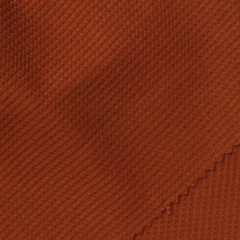 Rust Textured Waffle Knit, Poly-Viscose