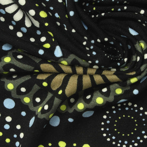 Olive Dot Knit, Viscose