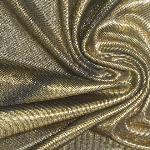 Polyester Stretch Rib Knit Fabric, 240 gsm, 150 cm — Khaki, ref EF-263662