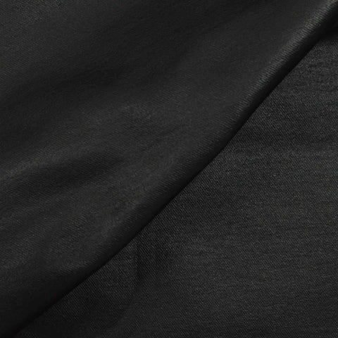 Viscose Nylon Stretch Bengaline Fabric, 268 gsm — Black