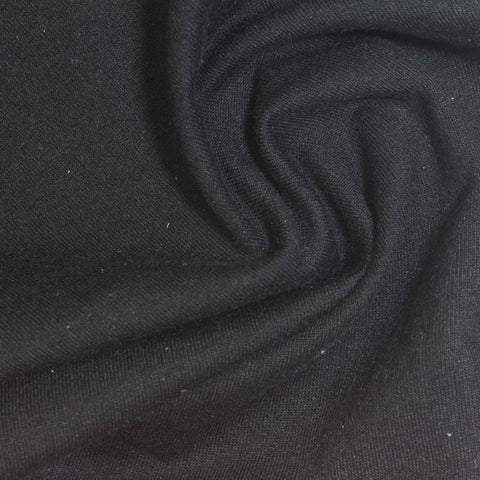 Black French Terry, Poly-Cotton