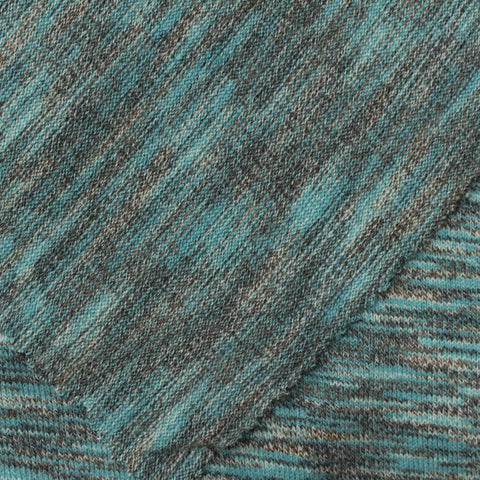 Teal Marl Chunky Knit, Poly-Viscose