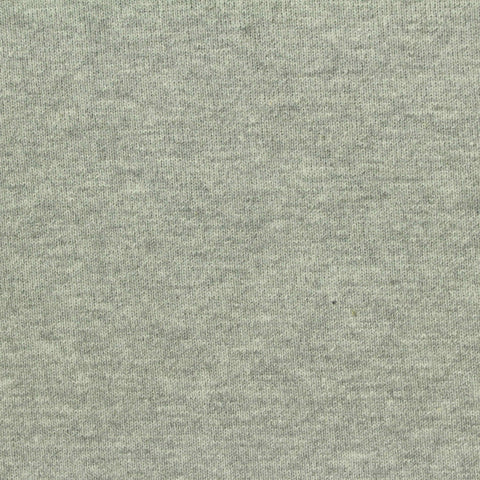 Heather Grey Marl Rib Knit, Cotton-Poly, 380 gsm