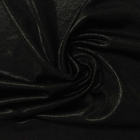 Polyester Stretch Knit Fabric, 160 gsm — Black