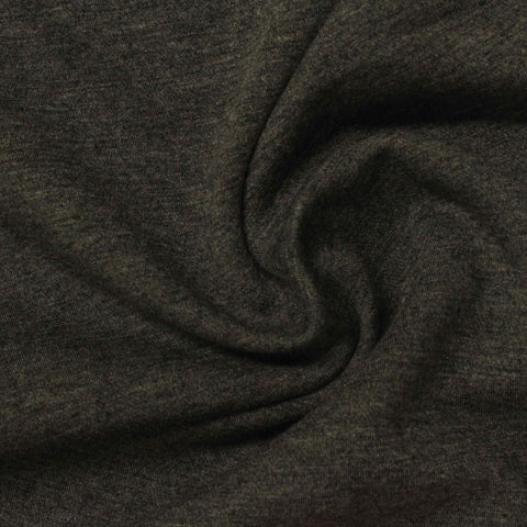 Khaki Heathered-Marl Interlock Knit, Polyester