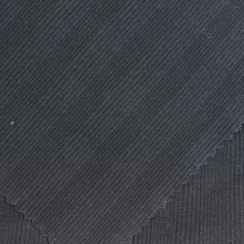 Charcoal Ribbed Rib Knit, Cotton