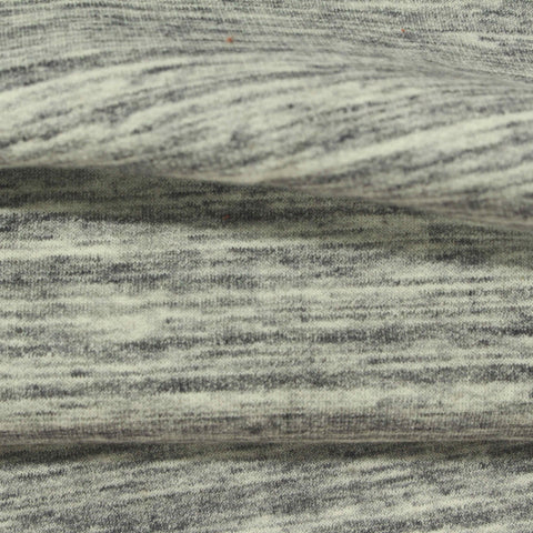 Grey Marl French Terry, Cotton-Poly, 210 gsm