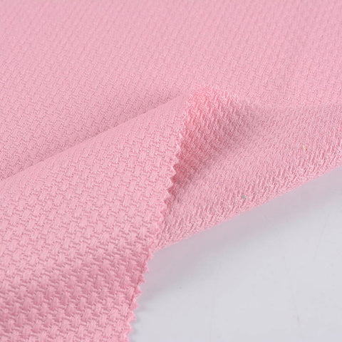 Pink Geometric Jacquard, Cotton-Poly