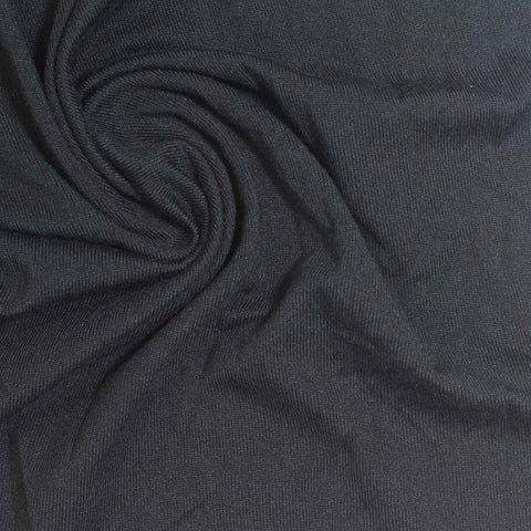 Brushed Polyester Stretch Milk Silk Knit Fabric, 100 gsm, 170 cm — Grey