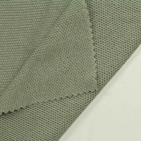 100% Cotton Chunky Knit Fabric, 210 gsm — Green