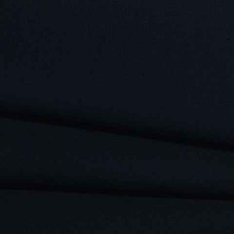 Viscose Nylon Stretch Ponte Knit Fabric, 400 gsm, 152 cm — Navy