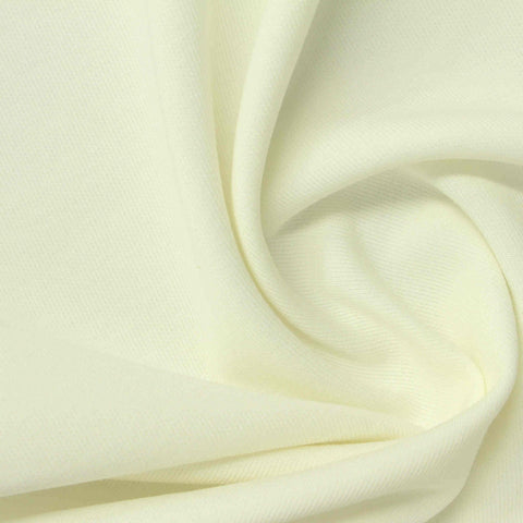 Off-White Interlock Knit, Cotton-Poly