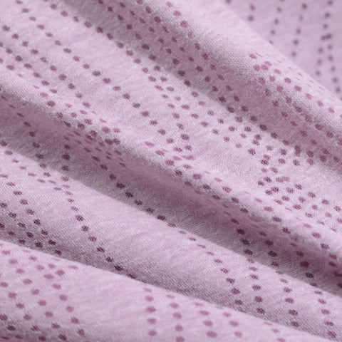 Dark Purple Wavy-Line Jersey Knit