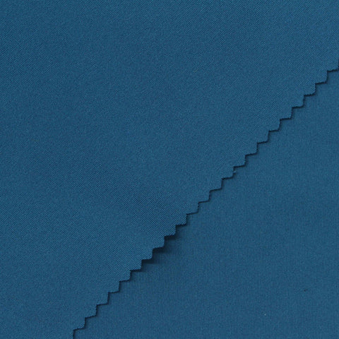 Polyester Stretch Sateen Fabric, 250 gsm, 160 cm — Blue