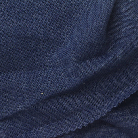 Blue Marl Jersey Knit, Cotton-Poly, 125 gsm, 170 cm