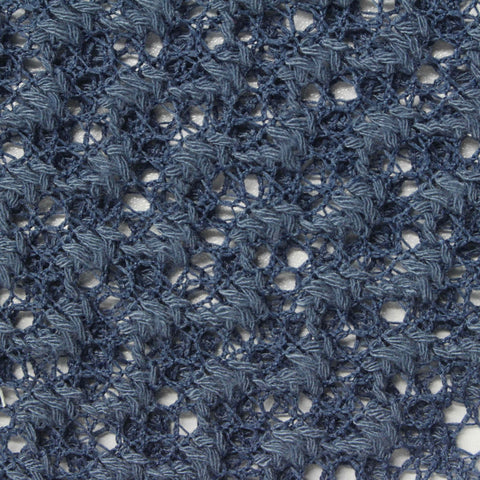 Blue-Grey Openwork Lace, Polyester