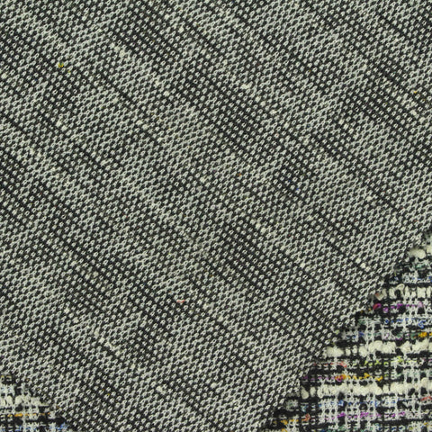 Jacquard Polyester Cotton Stretch Bouclé Fabric, 260 gsm, 156 cm — Multi