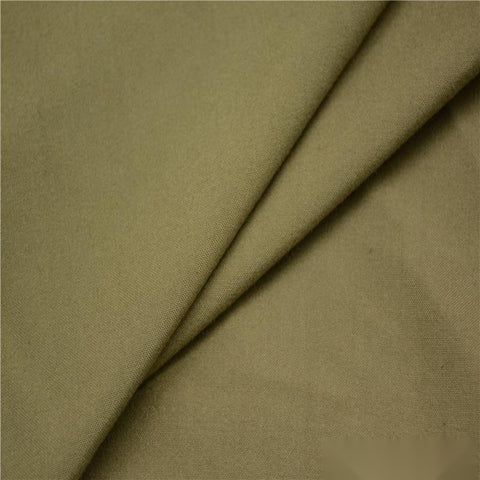 Polyester Cotton Twill Fabric, 185 gsm — Khaki