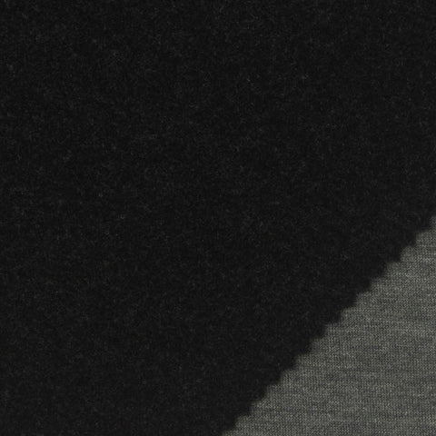 Heather Polyester Wool Knit Fabric, 460 gsm, 150 cm — Grey