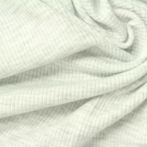 Light Grey Diagonal-Stripe Rib Knit, Polyester