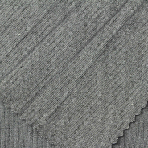 Polyester Stretch Knit Fabric, 260 gsm, 185 cm — Grey