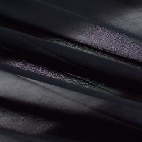 100% Polyester Chiffon Fabric, 80 gsm, 147 cm — Black