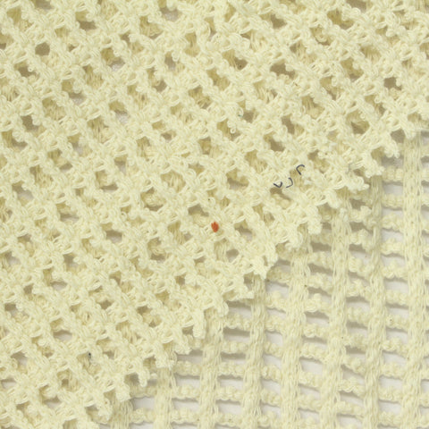 Jacquard Cotton Stretch Chunky Knit Fabric, 200 gsm, 166 cm — Yellow
