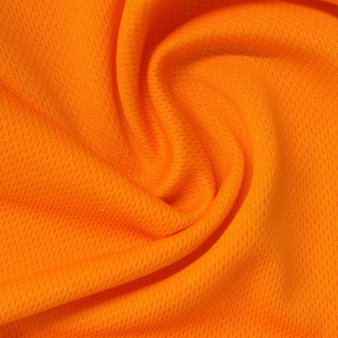 100% Polyester Birdseye Knit Fabric, 200 gsm, 182 cm — Orange