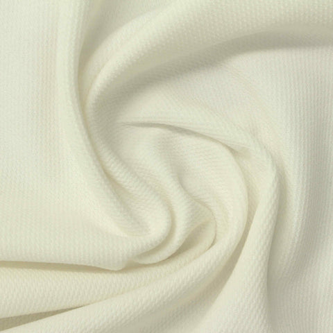 Light Beige Textured Fabric, Cotton-Poly