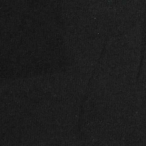 Brushed Polyester Viscose Stretch Chunky Knit Fabric, 197 gsm, 200 cm — Black