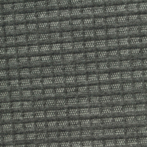 Jacquard Polyester Viscose Stretch Knit Fabric, 310 gsm, 165 cm — Grey