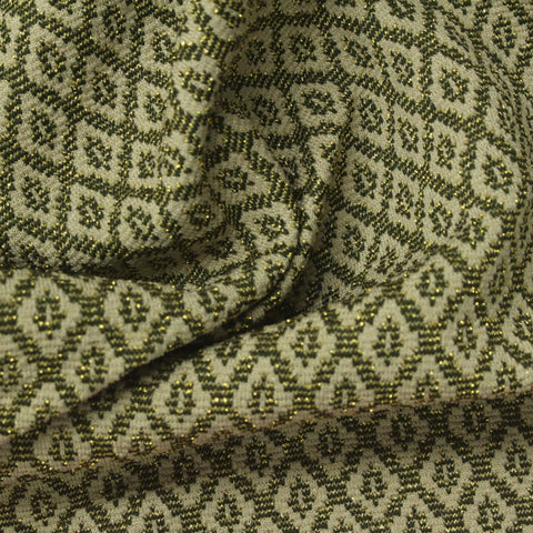 Khaki Diamond Jacquard, Polyester