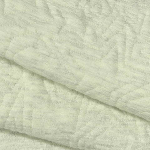 Light Cream Tone-on-Tone Jacquard, Poly-Viscose