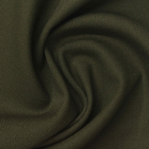 Dark Olive Twill, Poly-Viscose