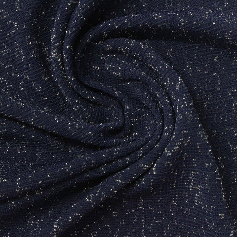 Navy Marl Jacquard, Nylon-Tencel Lyocell