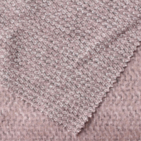 Light Pink Heather Chunky Knit, Viscose-Poly