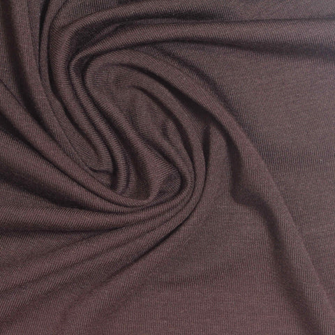 Viscose Stretch Jersey Knit Fabric, 145 gsm — Brown