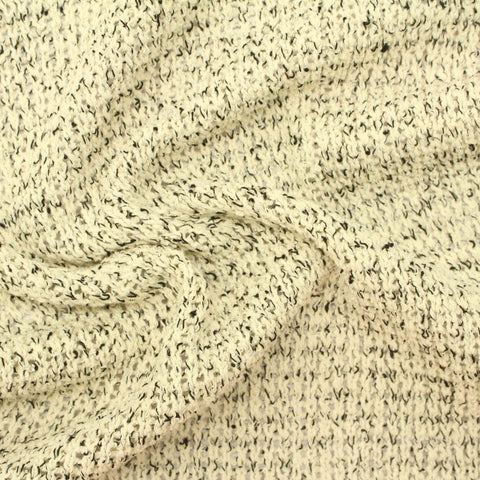 Light Cream Marl Knit, Cotton-Poly