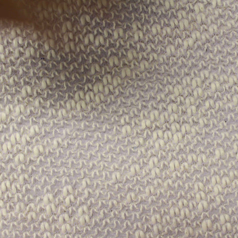 Cream Diagonal-Line Chunky Knit, Cotton-Poly