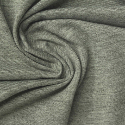 Grey Marl Jersey Knit, Polyester