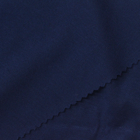 Dark Navy Piqué Knit, Poly-Viscose