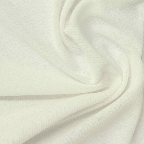 Off-White Ribbed Rib Knit, Polyester