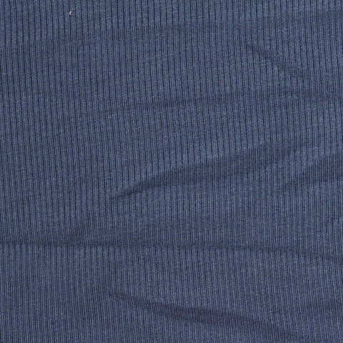 Blue Rib Knit, Viscose