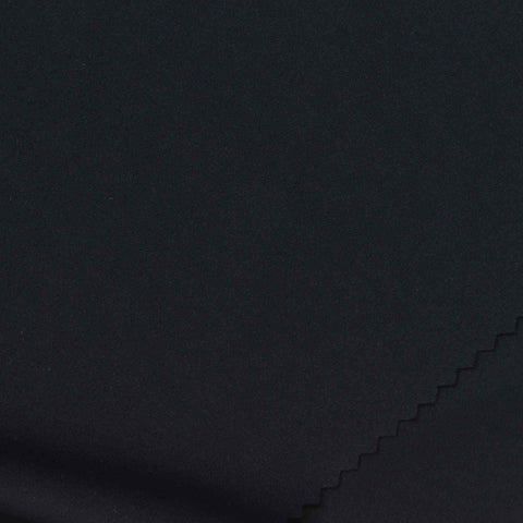 Polyester Stretch Knit Fabric, 175 gsm, 180 cm — Black