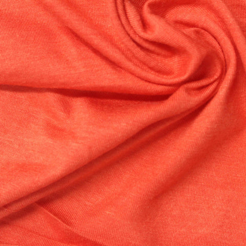 Orange Marl Jersey Knit, Poly-Viscose, 160 gsm
