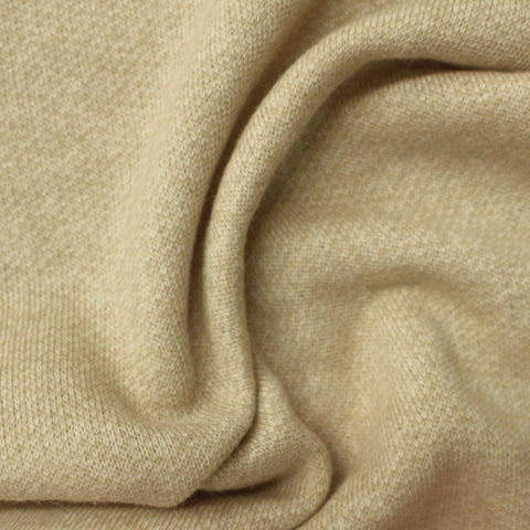 Light Beige Marl French Terry, Cotton-Poly, 276 gsm