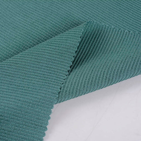 Dark Teal Diagonal-Herringbone Jacquard, Viscose