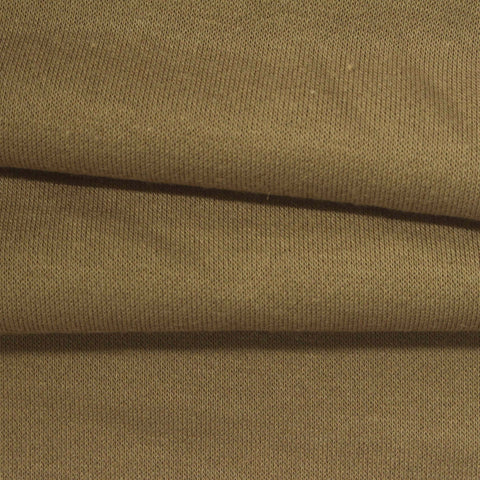 Khaki French Terry, Poly-Cotton